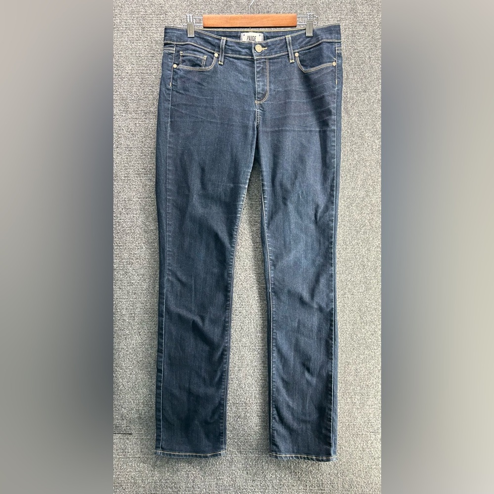 PAIGE Blue Denim Peg Straight Jeans Size 32
